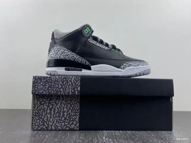 Reps TBkick Glow Green Jordan CT8532-031 Air 3 0508